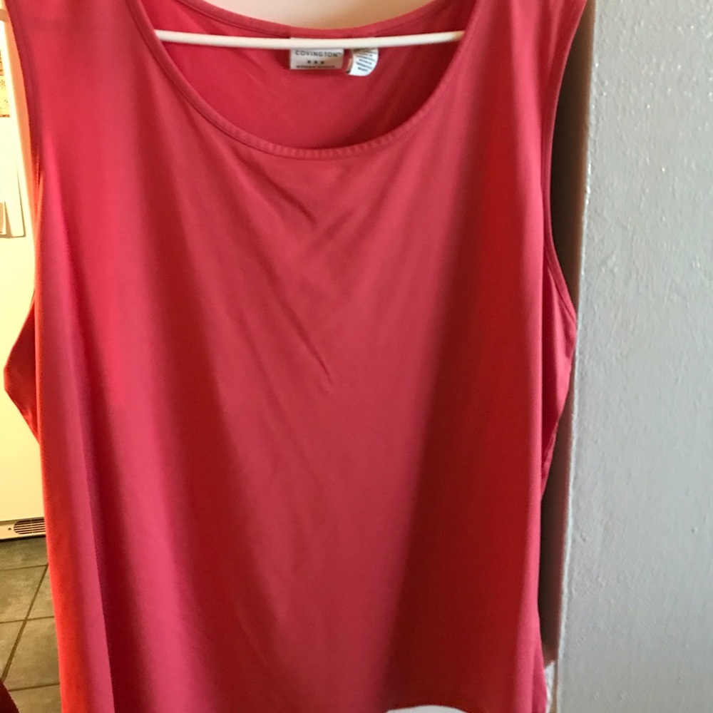 320). Coral dress tank top